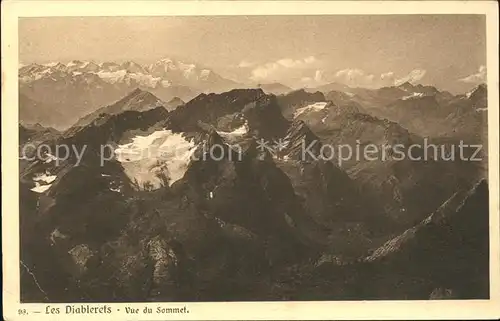 Les Diablerets Aigle Vue du Sommet Kat. Les Diablerets