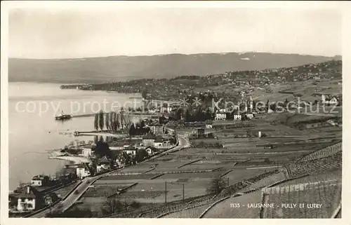 Lausanne VD Pully et Lutry Panorama / Lausanne /Bz. Lausanne City