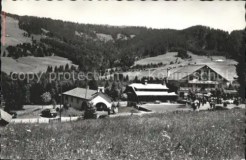 Les Paccots Chapelle ND des Neiges et Hotel Corbetta Kat. Les Paccots