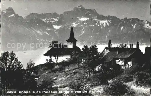Puidoux Chapelle et les Alpes de Savoie Kat. Puidoux