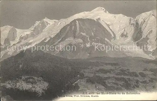 Mont Blanc vu de Salanches Kat. Chamonix Mont Blanc