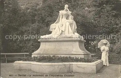 Territet Monument de l Imperatrice Elisabeth d Autriche Kat. Territet
