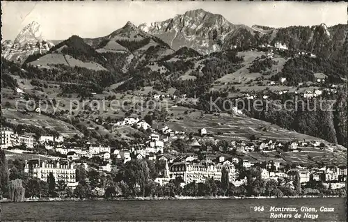 Montreux VD avec Glion Caux et Rochers de Naye / Montreux /Bz. Vevey