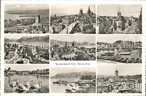 Ouchy Panorama Vue partielle Kat. Lausanne