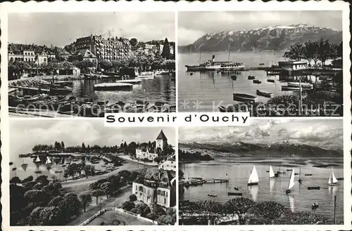 Ouchy Le Port Ouchy et Alpes de Savoie Kat. Lausanne