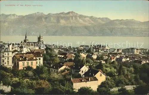 Lausanne VD et les Alpes savoies / Lausanne /Bz. Lausanne City