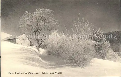 Montreux VD Hiver aux Avants / Montreux /Bz. Vevey