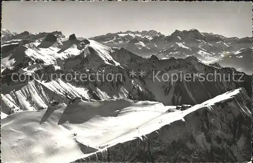 Rochers de Naye Combe de Naye et les Dents du Midi Kat. Rochers de Naye