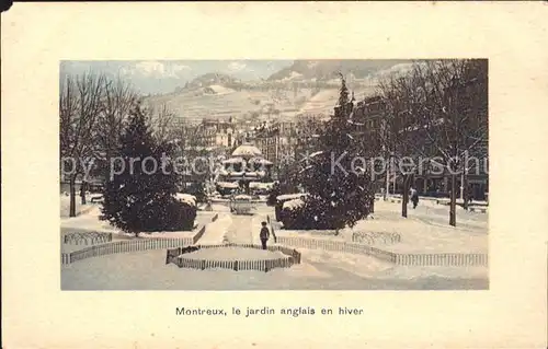 Montreux VD Le jardin anglais en hiver / Montreux /Bz. Vevey