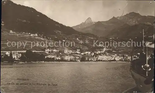 Montreux VD Le Dent de Jaman et les Rochers de Naye / Montreux /Bz. Vevey