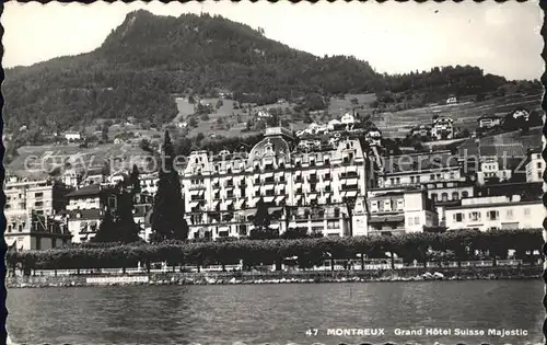 Montreux VD Grand Hotel Suisse Majestic / Montreux /Bz. Vevey