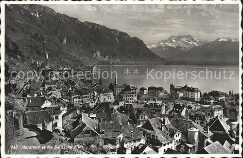 Montreux VD et les Dents du Midi / Montreux /Bz. Vevey