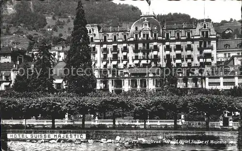 Montreux VD Grand Hotel Suisse et Majestic / Montreux /Bz. Vevey