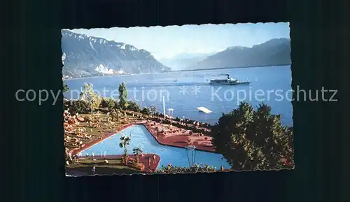 Montreux VD Panorama Dampfer / Montreux /Bz. Vevey