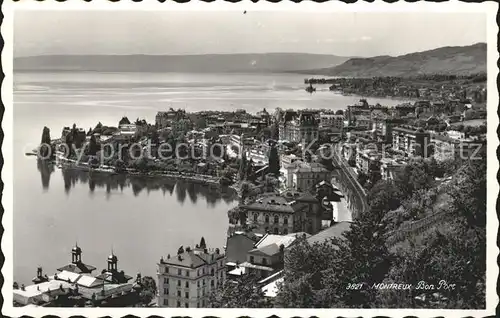 Montreux VD Bon Port Panorama / Montreux /Bz. Vevey