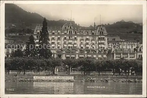 Montreux VD Hotel Suisse et Majestic / Montreux /Bz. Vevey