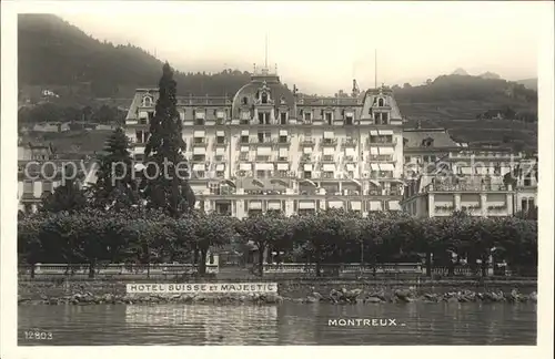 Montreux VD Hotel Suisse et Majestic / Montreux /Bz. Vevey