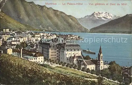 Montreux VD Le Palace Hotel Vue generale  / Montreux /Bz. Vevey
