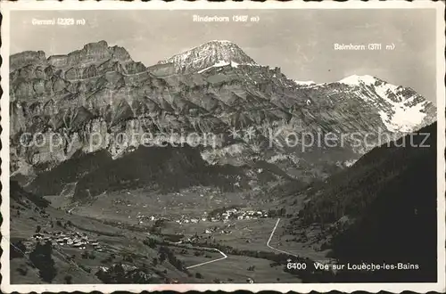 Loeche-les-Bains mit Gemmi Rinderhorn Balmhorn / Leukerbad /Bz. Leuk