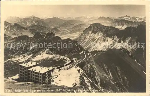Rochers de Naye Hotel et Panorama des Alpes Kat. Rochers de Naye