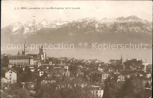 Lausanne VD et les Montagnes de la Savoie / Lausanne /Bz. Lausanne City