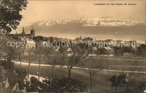 Lausanne VD et les Alpes de Savoie / Lausanne /Bz. Lausanne City