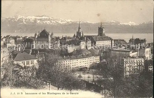 Lausanne VD et les Montagnes de la Savoie / Lausanne /Bz. Lausanne City