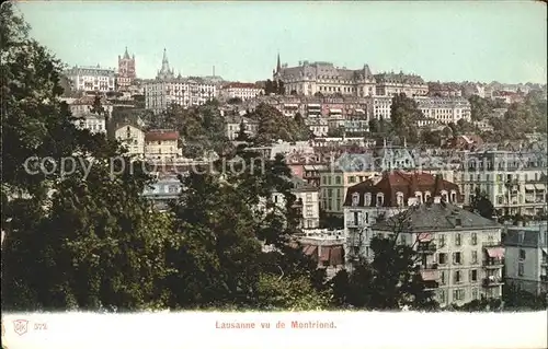 Lausanne VD vu de Montriond / Lausanne /Bz. Lausanne City