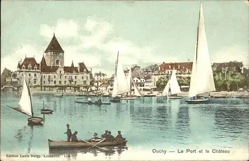 Ouchy Le Port et le Chateau Kat. Lausanne