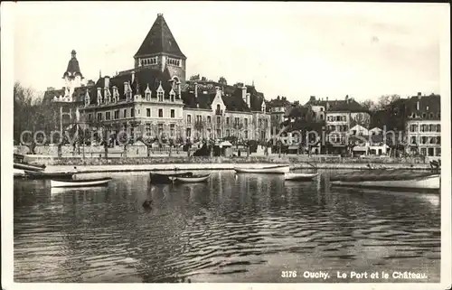 Ouchy Le Port et le Chateau Kat. Lausanne