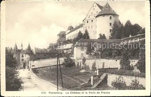 Porrentruy La Chateau et la Porte de France Kat. Porrentruy