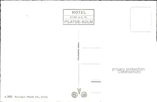 Pilatus Kulm Luftseilbahn Kat. Pilatus Kulm