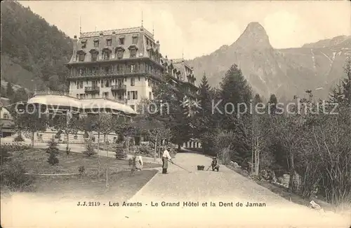 Les Avants Le Grand Hotel et la Dent de Jaman Kat. Les Avants