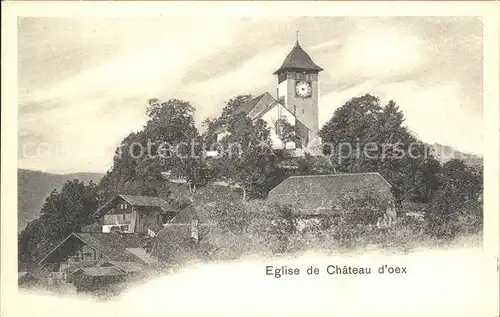 Chateau d Oex Eglise Kat. Chateau d Oex