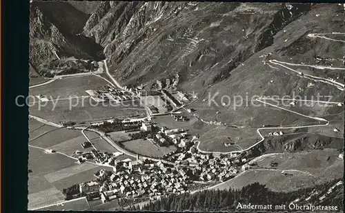 Andermatt mit Oberalpstrasse Kat. Andermatt