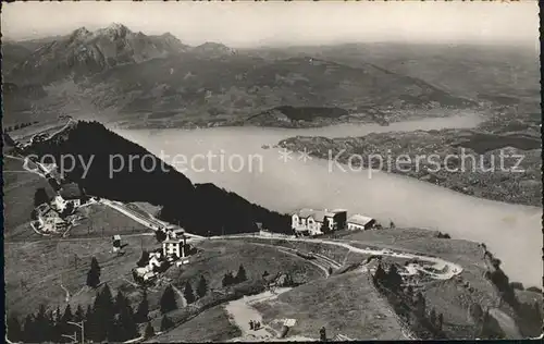 Rigi Kulm mit Pilatus und Vierwaldstaettersee Kat. Rigi Kulm