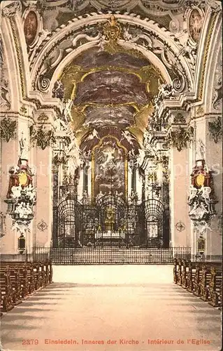 Einsiedeln SZ Kirche innen / Einsiedeln /Bz. Einsiedeln