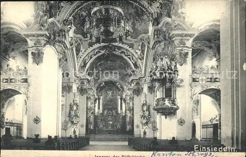 Einsiedeln SZ Kirche innen / Einsiedeln /Bz. Einsiedeln