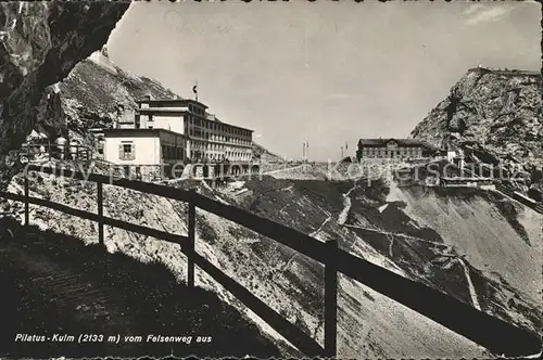 Pilatus Kulm mit Felsenweg Kat. Pilatus Kulm