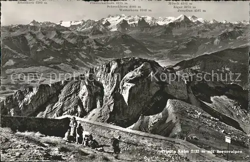 Pilatus Kulm mit Alpen Kat. Pilatus Kulm