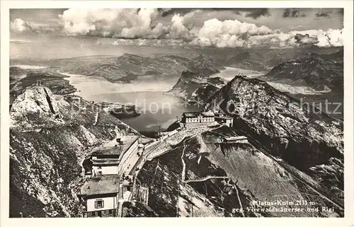 Pilatus Kulm Hotels mit Vierwaldstaettersee und Rigi Kat. Pilatus Kulm