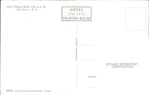 Pilatus Kulm Hotel Kat. Pilatus Kulm