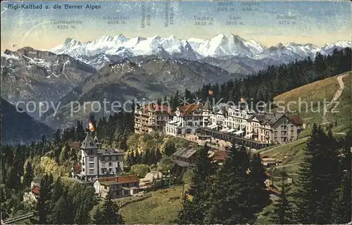 Rigi Kaltbad mit Berner Alpen Kat. Rigi Kaltbad