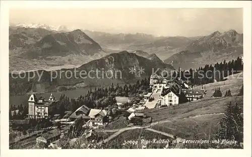 Rigi Kaltbad mit Berneralpen und Pilatus Kat. Rigi Kaltbad