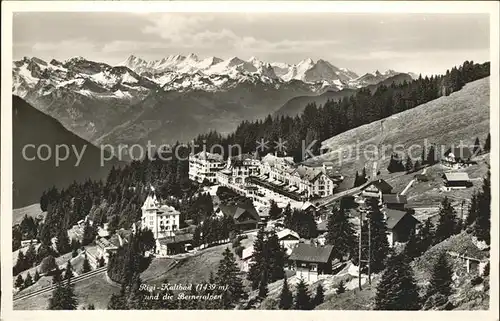 Rigi Kaltbad mit Berneralpen Kat. Rigi Kaltbad