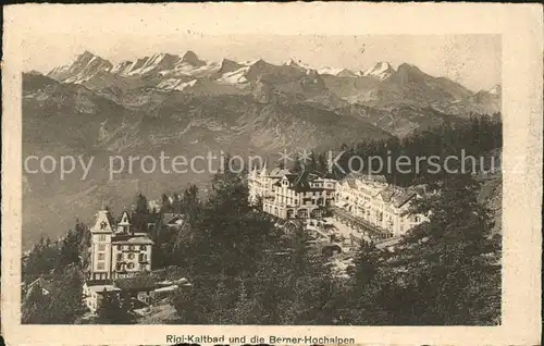 Rigi Kaltbad und die Berner Hochalpen Kat. Rigi Kaltbad