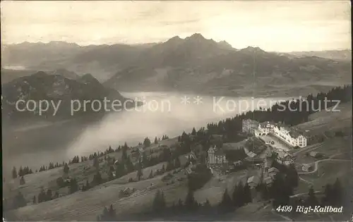 Rigi Kaltbad mit Pilatus und Vierwaldstaettersee Kat. Rigi Kaltbad