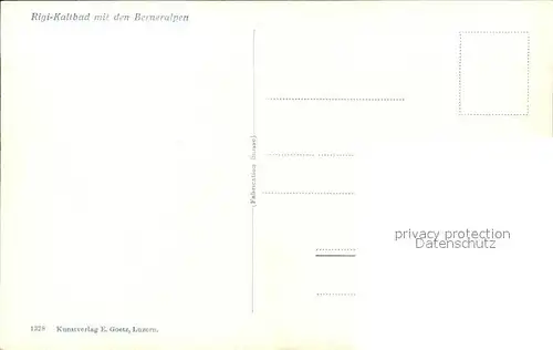 Rigi Kaltbad mit den Berneralpen Kat. Rigi Kaltbad