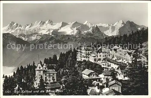 Rigi Kaltbad mit den Berneralpen Kat. Rigi Kaltbad