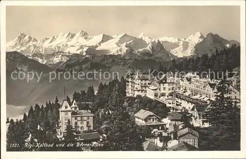 Rigi Kaltbad mit Berneralpen Kat. Rigi Kaltbad